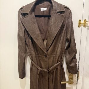 The Reset | Vegan Leather Snake Print Trench